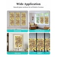 thumbnail image 7 of Sunflower Floral Window Privacy Film Stained Glass Window Film Decorative Windows Cover Static Windows Cling for Glass Door Farmhouse Pastoral Daisy Bees Brown Wood Stickers for Bathroom 19.6"x39.3", 7 of 7