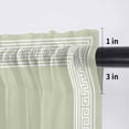 thumbnail image 5 of Sage Green Greek Key Valance Curtains for Kitchen/Living Room/Bathroom/Bedroom Window,Rod Pocket Small Topper Half Short Window Curtains Sheer Scarf,Geometric Greece Ancient Farmhouse Geo 60"x18", 5 of 8