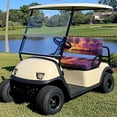 thumbnail image 2 of Binienty 2 Piece Golf Cart Seat Covers Tropical Palm Tree Sunset Golf Cart Seat Cover Towel Blanket 2 Passenger Club Car Golfcart Accessories, 2 of 8