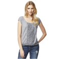 thumbnail image 1 of Blusa de encaje Aeropostale para mujer gris XS, 1 of 2