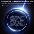 thumbnail image 4 of Car Head-Up Display GPS Digital Speedometer /MPH with LED Display Speed Alert Fatigue Driving Reminder Car RV SUV,1 x hud head-up display 1 x crowbar 1 x 2.5m cable,Black, 4 of 8