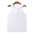 thumbnail image 6 of Ceisia Slim Fit Men's Sheer Mesh Hooded Sleeveless Gym Tank Gift, 6 of 8