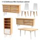 thumbnail image 3 of Ounissouiy 6 uds/Kit de muebles en miniatura de 1:12 casa de muñecas sala de estar dormitorio vitrina silla juego juguete decorativo casas de muñecas, 3 of 6