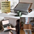 thumbnail image 3 of Vigo Wood Plateau pour Ordinateur Portable - Plateau de Genoux avec Coussin, Table pour Ordinateur Portable pour Sofa, Bureau de Genoux pour Ordinateur Portable, Support Réglable pour Ordinateur Portable pour Lit, Support de Bureau pour Ordinateur Portable, T de Genoux pour Ordinateur Portable, 3 of 7