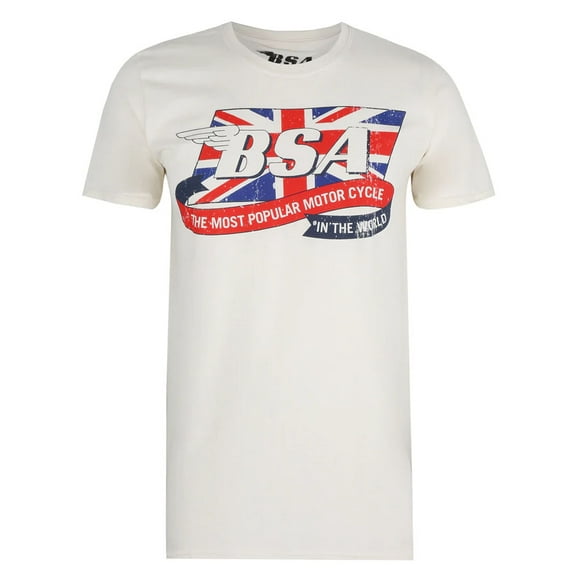BSA T-Shirt avec Logo du Drapeau pour Homme
