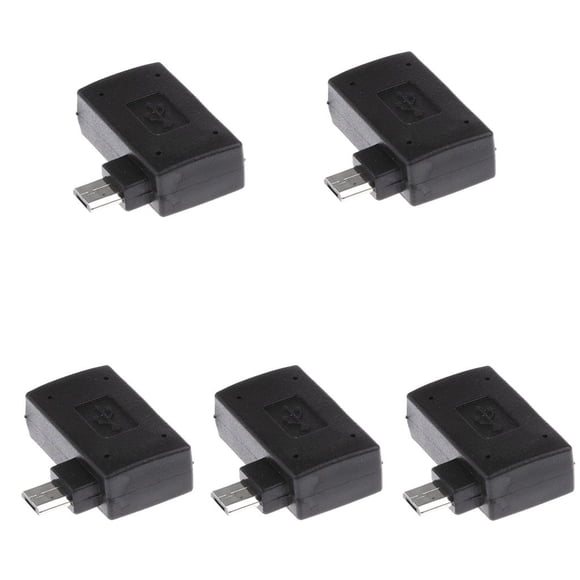 5 pcs de Adaptadores OTG Micro USB con àngulo con