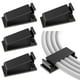thumbnail image 2 of Clips para cables, 4 piezas, clips autoadhesivos para gestión de cables, organizador de cables, clips para cables, soporte para cables para electrodomésticos (negro), 2 of 4