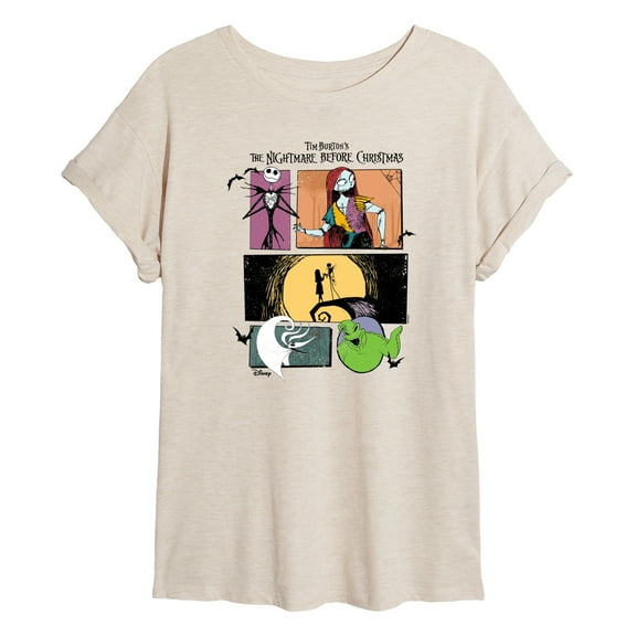 Disney - The Nightmare Before Christmas - Creepy Comic Edition - Juniors Ideal Flowy Muscle T-Shirt