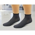 thumbnail image 2 of Men's 7 Pairs Black Quarter Socks: Moisture-Wicking Comfor by Everlast, 2 of 5