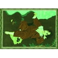 thumbnail image 1 of Ahgly Company Indoor Rectangle Persian Green Traditional Area Rugs, 8' x 10', 1 of 1
