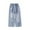 Blue, variant on Coerni Boys Trendy Ripped Denim Pants Baggy Elastic Waist Straight Leg Jeans with Pockets Distressed Blue Denim Pants