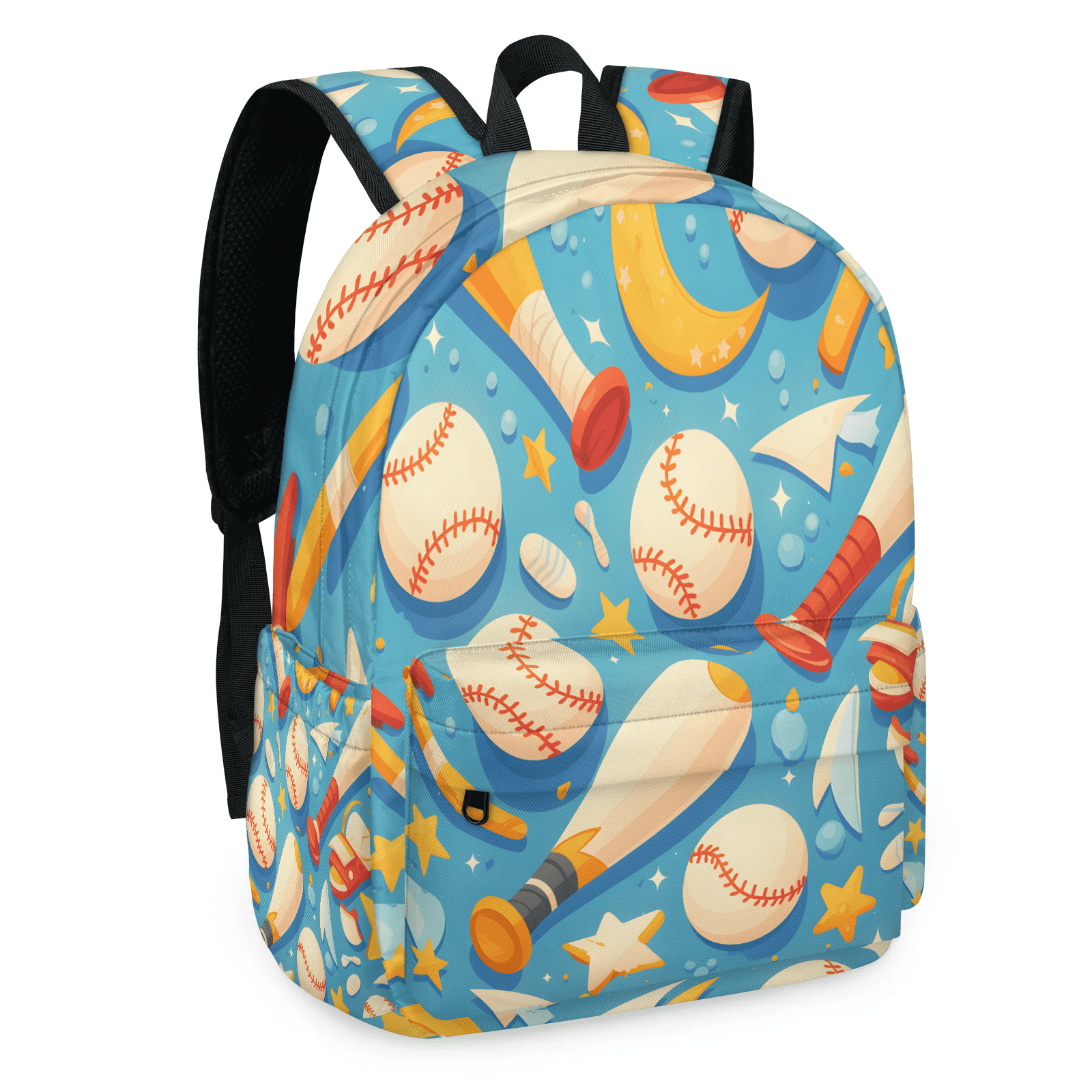 Herdesigns Baseball Theme Travel Backpack 16.3 Inch Casual Laptop Backpack for Men Women Adults Daily Daypack for Work Commuter, Sport Gaming