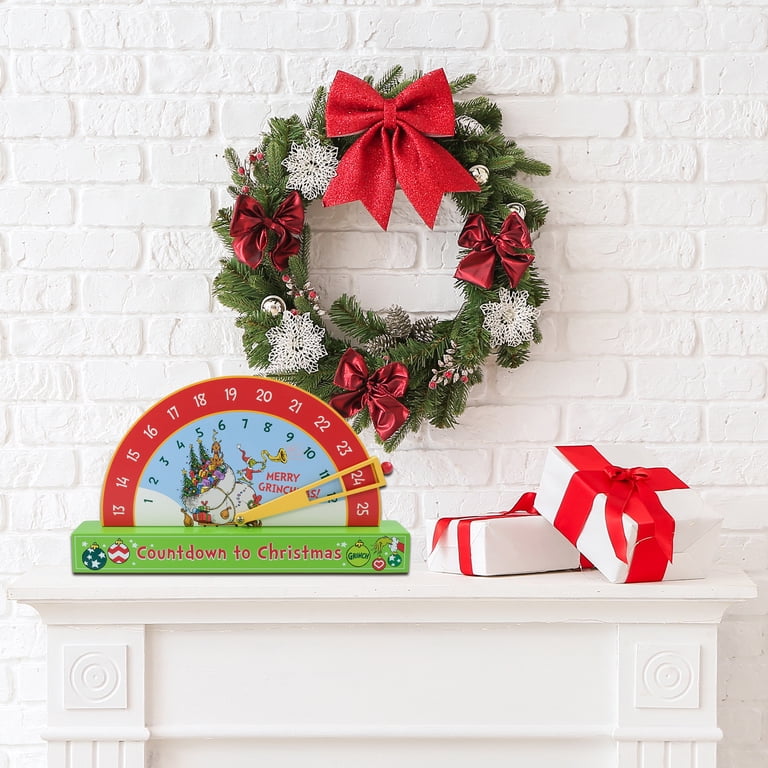 DC Grinch MDF Countdown Calendar, by Ruz - Walmart.com