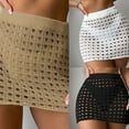 thumbnail image 3 of Yokua Cover Up Skirt for Women Elastic Waist Hollowed Crocheted Swimsuit Wrap Skirt, 3 of 17