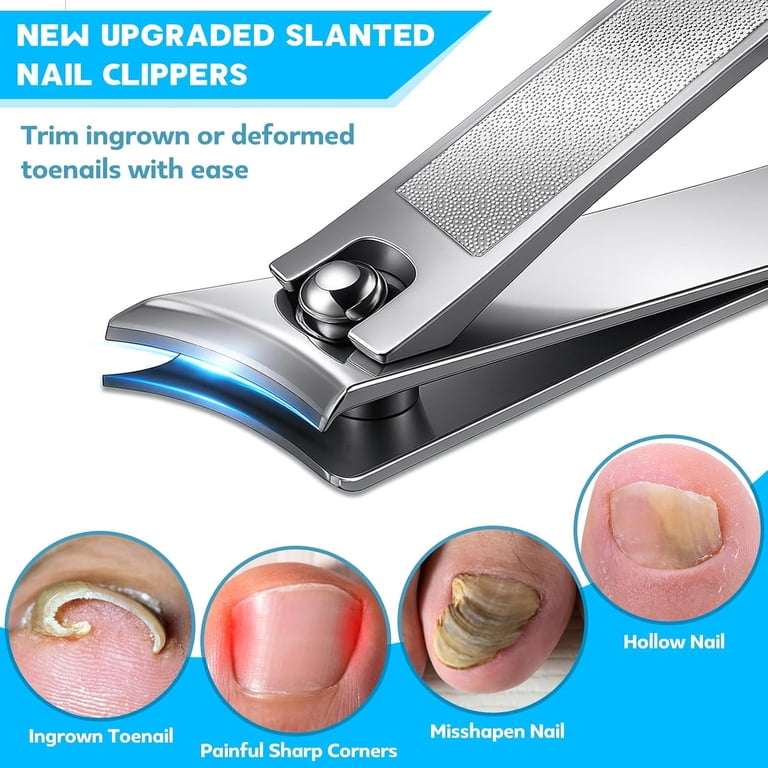 NIUTA 8-in-1 Nail Clippers for Men, Heavy-Duty Set photo 5