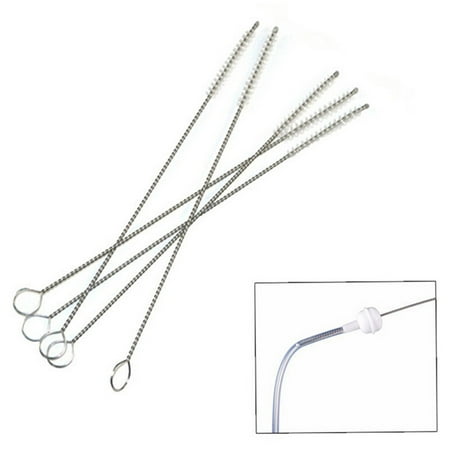 

1/5/10Pcs Stainless Steel Smooth Hair Suction Glass Tube Cleaner Brush Tool Fish Tank Straw Bottle Cleaning Brush Kitchen Accessories