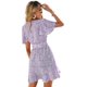 thumbnail image 2 of Vestido de fiesta de manga larga con estampado de leopardo para mujer Lila Púrpura CH Lila Púrpura CH Xishao ropa, 2 of 2
