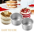 thumbnail image 4 of NICEXMAS 5-Piece Round Metal Cake Pans Set with Removable Bottom for Easy Baking and Perfect Cakes Every Time, 4 of 6