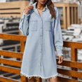thumbnail image 2 of Sngxgn Women's Summer Maxi Dress Casual Short Sleeve Crewneck Swing Dress Tiered Beach Dresses(Light Blue,L), 2 of 7