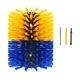 thumbnail image 1 of Cepillo rascador para ganado, simple, de 19 x 22 cm, para cabras, eficiente para caballos Amarillo y azul, 1 of 9