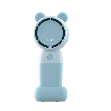 

IPEWLEX USB Handheld Fan with Base - Vertical Blower Mini Rechargeable Portable Fan for Multi-Scene Use
