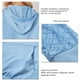 thumbnail image 5 of Sudaderas con capucha informales para mujer, sudaderas con cordón de manga larga y bolsillo para otoño e invierno, color azul S, 5 of 6