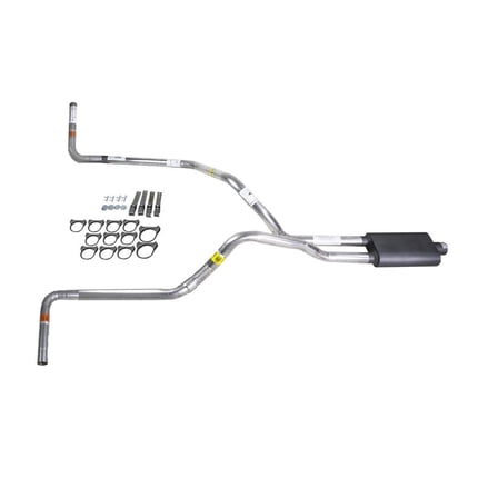 F150 07-13 dual exhaust 2.5 pipe Flowsound Muffler  Side Exit