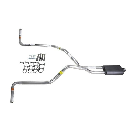 F150 07-13 dual exhaust 2.5 pipe Flowsound Muffler  Side Exit