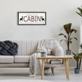 thumbnail image 2 of Stupell Industries Leave Worries Behind Cabin Black Framed Floater Canvas Wall Art, design by Seven Trees Design, 2 of 9