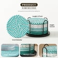thumbnail image 4 of 8-piece coaster set, suitable for beverages, 4-inch large coasters protect tabletops from hot and cold drinks, multi-functional coasters, excellent home decorations, non-slip and easy to clean., 4 of 6