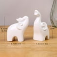thumbnail image 4 of Digital Wall Clock Elephant Sculpture Tabletop Decoration with Resin Material for Office Bedroom Living Room, 4 of 8