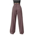 thumbnail image 4 of XINXIAOO Women's Pants Casual Pants for Women Brown Pants for Women Lounge Pants for Women Loose Fit Women High Waisted Pants with Pockets Women's Fall Pants, 4 of 9
