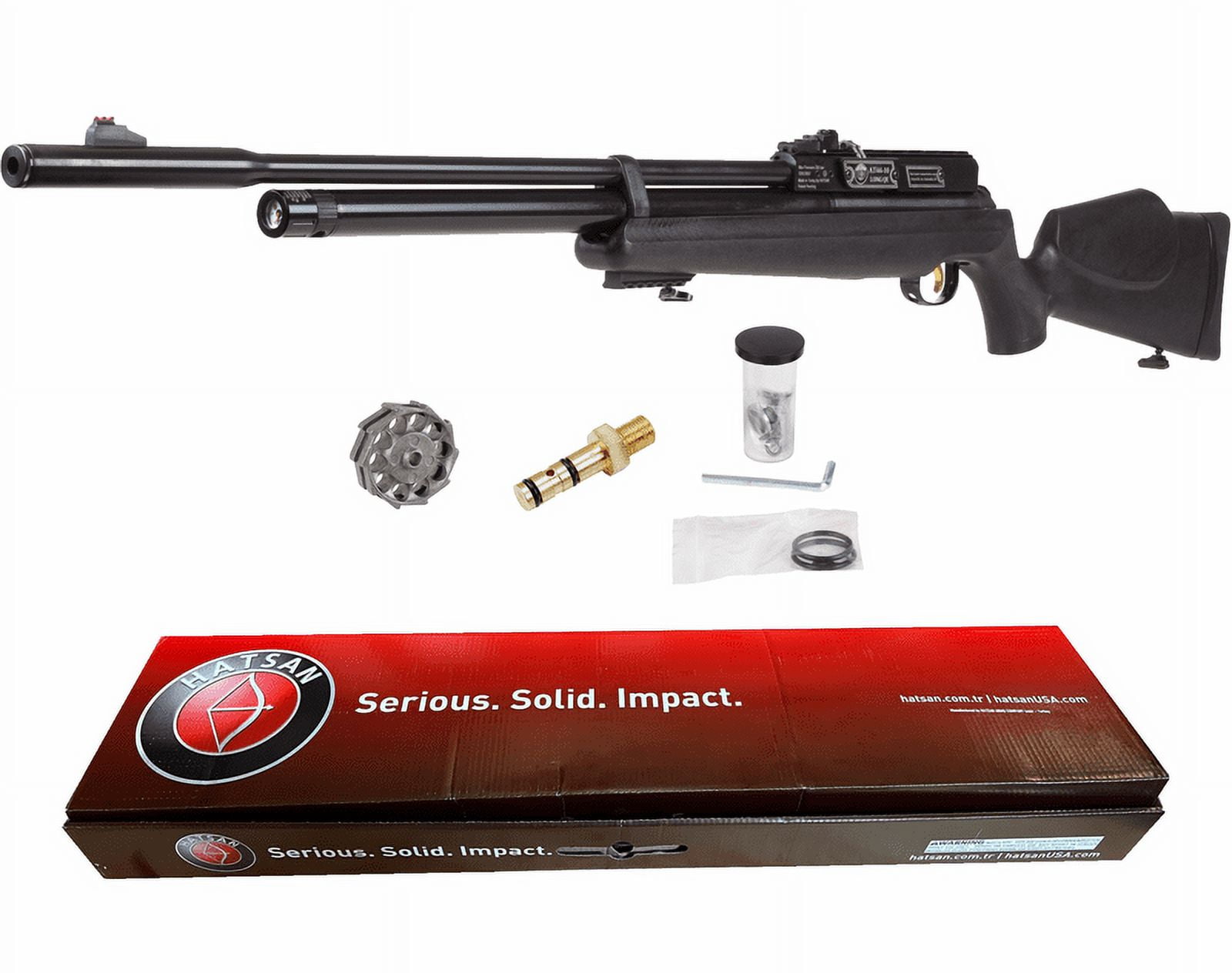 Hatsan AT44S10 Long .25 Cal Open Sight Air Gun - Walmart.com