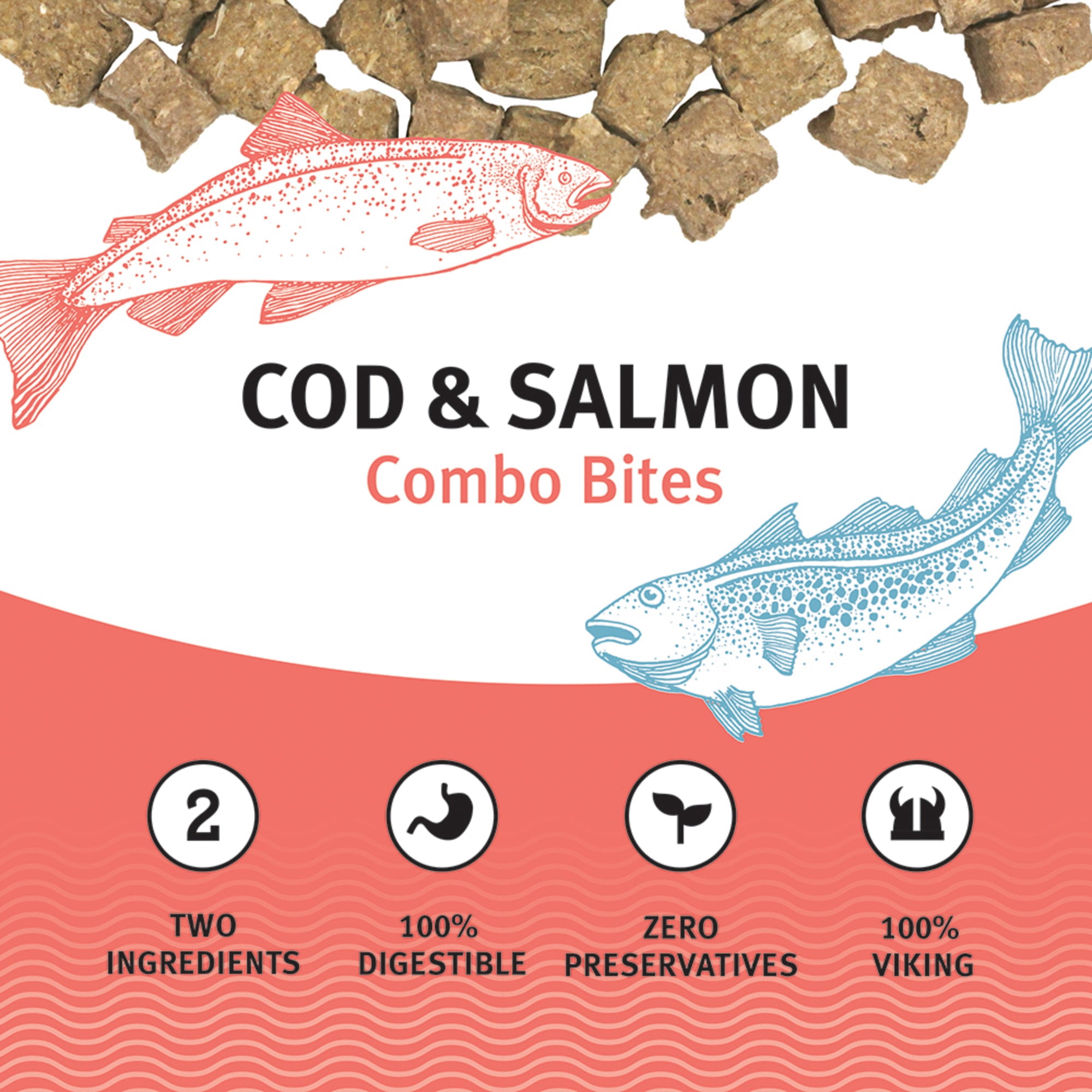 Icelandic+ Cod & Salmon Combo Bites Dog Treat 3.0-oz Bag