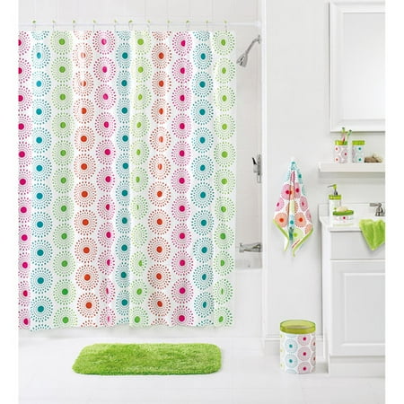 Your Zone Yz Floral Burst Peva Shower Curtain