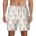 thumbnail image 3 of Uemuo Poodle Dog Pattern Mens Swim Trunks Quick Dry Board Shorts with Mesh Lining, Stretch Beach Shorts Quick Dry No-Chafing Board Shorts-Large, 3 of 9