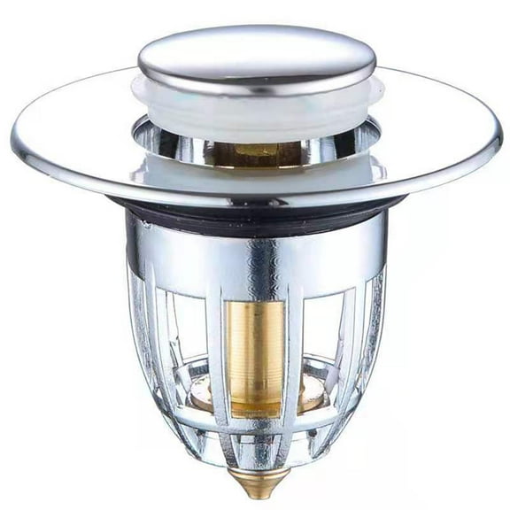 Waterproof Bathroom Sink Plug Stopper Wash Basin Core Bounce Up Drain Filter U1Q1