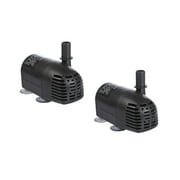AEO 12V-24V DC Brushless Submersible Water Pump 196 GPH for Solar Fountain Hydroponics and Aquaponics (2Pack)