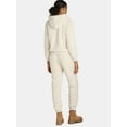 thumbnail image 2 of Time and Tru Women's Teddy Fleece Hoodie and Joggers Set, 2-Piece, Sizes XS- XXXL, 2 of 4
