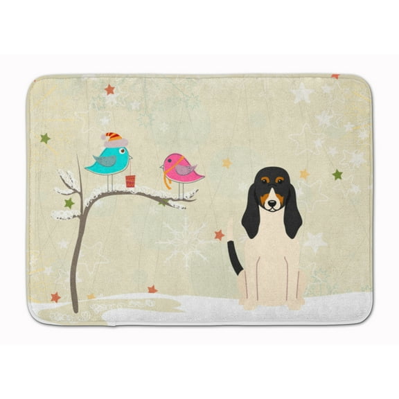 Christmas Presents between Friends Swiss Hound Machine Washable Memory Foam Mat
