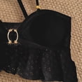 thumbnail image 4 of Splozh Teen Girls 2 Piece Swimsuit Cute Bikini Sets Fashion for 5-14 Years, Bathing Suits for Teens Tween Girls Summer Holiday Black,9-10 Years, 4 of 7