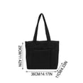 thumbnail image 3 of YiJuHui Large Tote Bag for Women, Waterproof Nylon Crossbody Shoulder Bag, Lightweight Casual Purse with Laptop Pocket, Spacious Work Commute Travel Everyday Carryall, 3 of 6