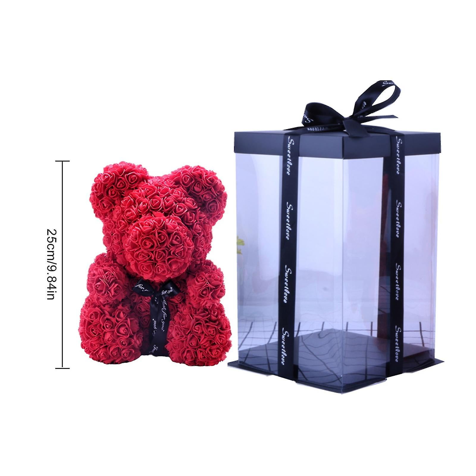 rose bear in box