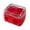 Red, variant on Cozival Cosmetic Pencil Sharpener, Dual Hole 12mm/8mm Makeup Sharpener for Eyeliner Lip Liner Brow, 4 Colors Available