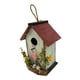 thumbnail image 2 of Casa colgante para pájaros, nido de madera para exteriores, decoración de jardín campestre Verde claro, 2 of 9