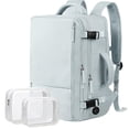 thumbnail image 1 of Mochila de viaje con asas para mujer, impermeable, 35 L, 17.3 pulgadas, 1 of 9