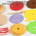 thumbnail image 6 of Loespoir Pretend Play Food Sets For Kids, Kitchen Toys Wooden Hamburger Toy, Sandwich Playset Birthday Gift, For Boys Girls, Imaginative Play, Role Playing, Toy Food, Educational Fun, 6 of 6