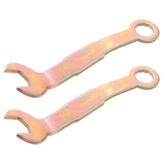 2Pcs Door Adjustment Wrench for Sliding Door Hanger and Closet Door Compact 3/8 Inch Open Wrench for Bifold Door and Pocket Door Repair Golden