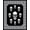 Black White, Pattern 2, variant on ODIKA Skull Graphic Beast Gothic Streetwear Motif Pixel Frame Dorm Stain Resistant Low Profile for Room, Small Living Apartment