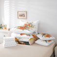 thumbnail image 6 of Feelyou Kawaii Cartoon Bird Bedding Comforter Set 7pcs for Teen, Watercolor Flower Floral King Bedding Sets, Vintage Chinese Style Reversible Bed Sheets, Lightweight Room Decor, 6 of 8